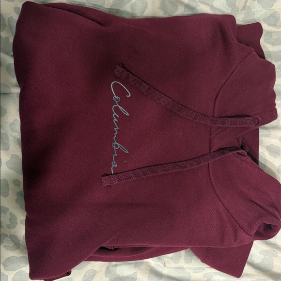 Columbia Burgundy Pullover Hoodie - Picture 1 of 3
